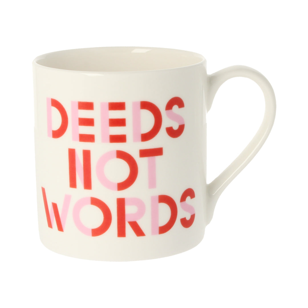 Deeds Not Words Mug