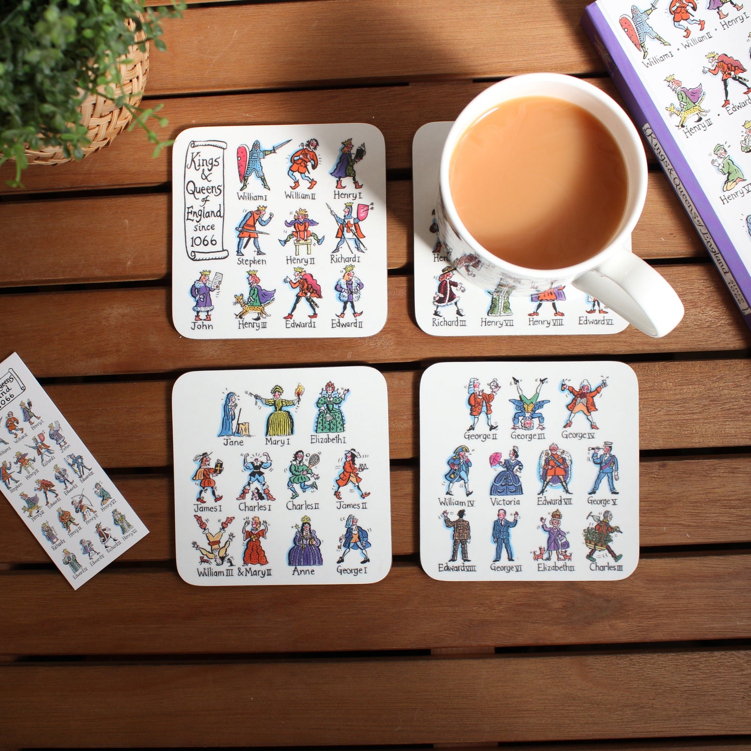 Kings &amp; Queens of England Coasters (Set of 4)