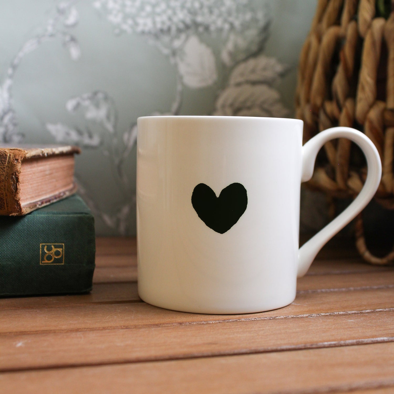 Wee Heart Black Mug