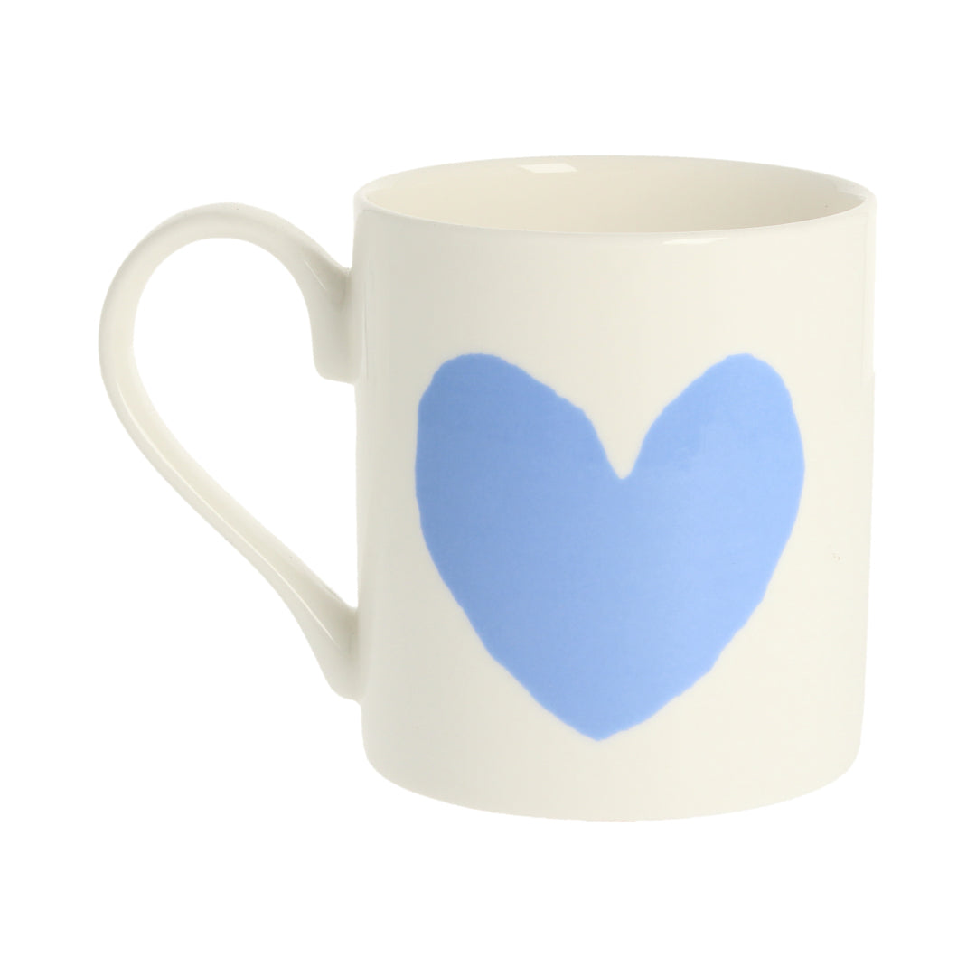 Big Heart Blue Mug