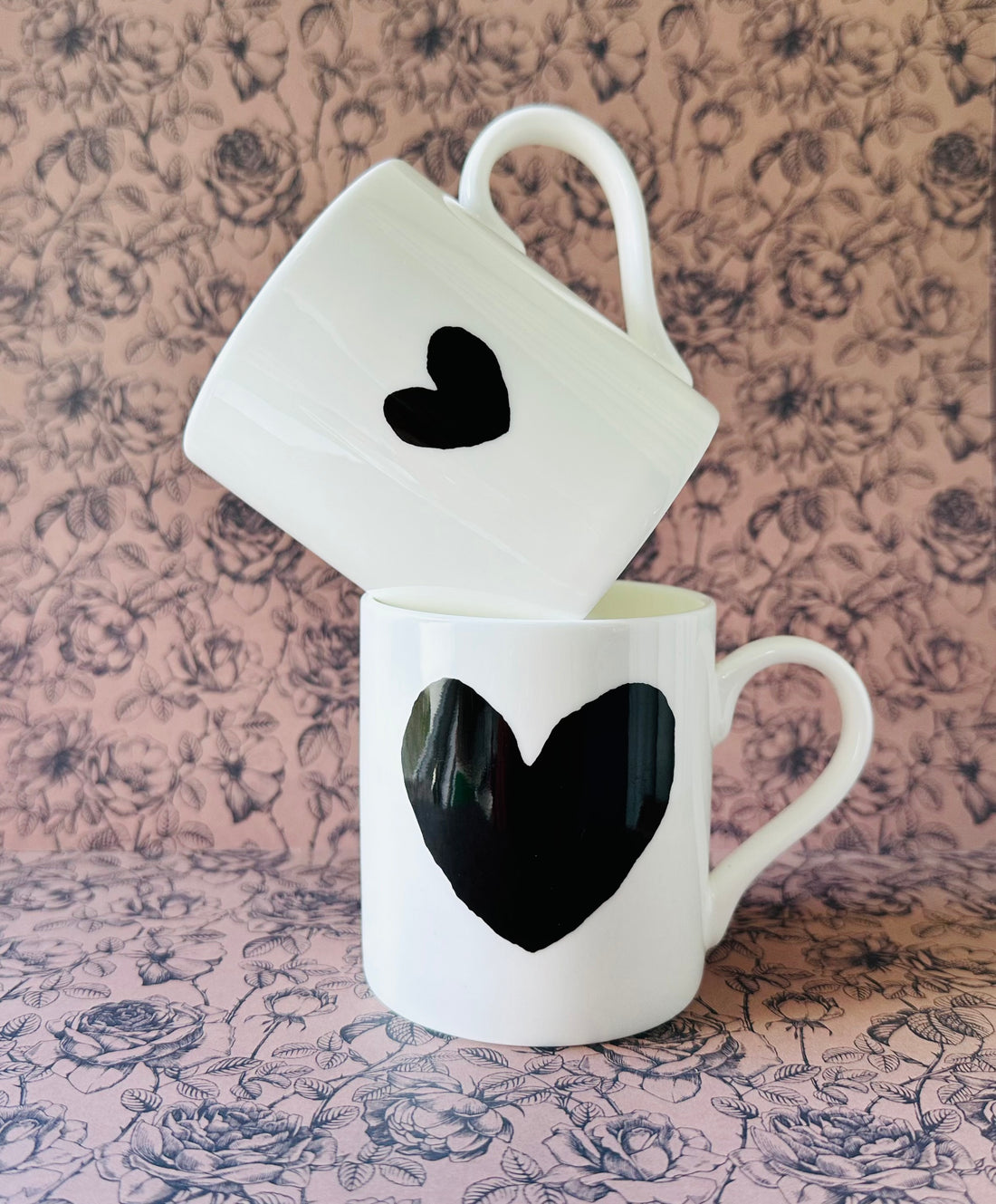 Wee Heart Black Mug