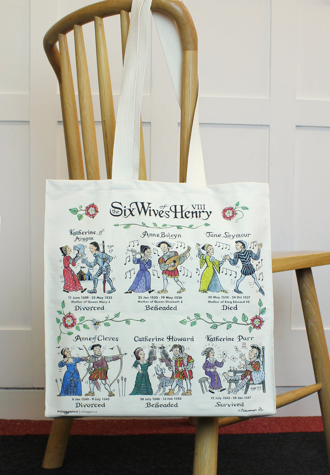 Six Wives of Henry VIII Tote Bag