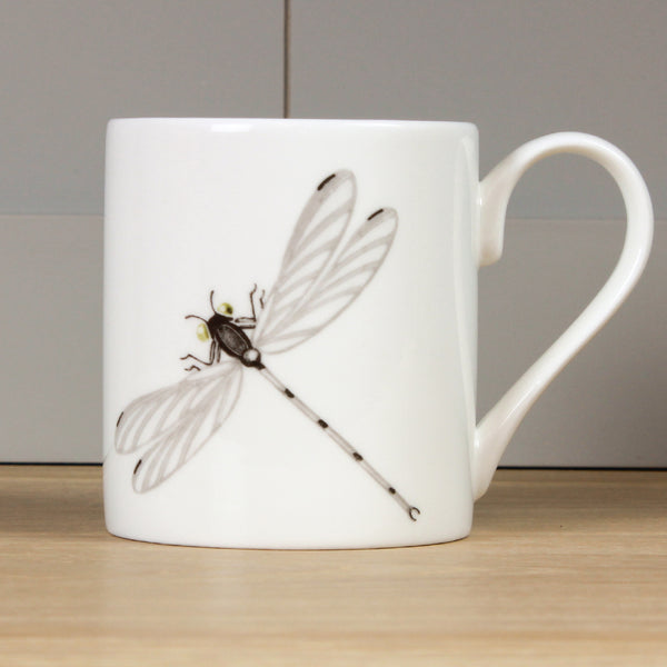 Iced Coffee Glass Mug, Dragonfly Coffee Mug Cup – Cariyan & Co