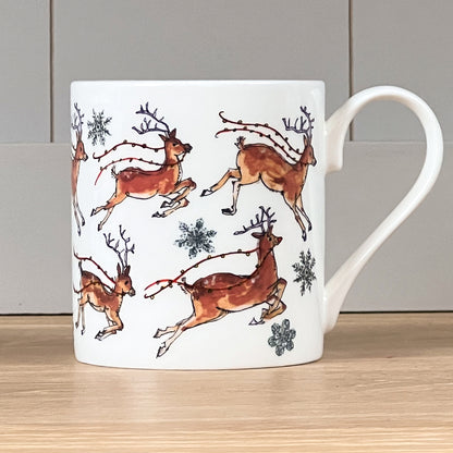 Reindeer Christmas Mug — Francelle